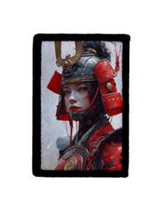 Samurai Shogun Frau Krieger Patch Japanische Armee Moral Haken [sub] - Bild 1 von 2