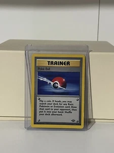 Poke Ball Trainer 64/64 Pokemon Card & Top Loader (Jungle Set) - Picture 1 of 2