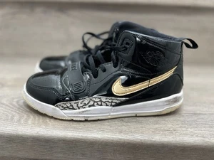 Nike Air Jordan Legacy 312 PS Black/Metallic Gold/White AT4047 007 Youth Size 3Y - Picture 1 of 6