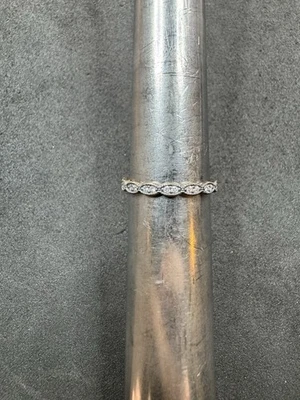 1.9g PANDORA Sterling Silver 925 CZ Eternity Ring Size 8.5 Jewelry Lot R - Image 1 of 4