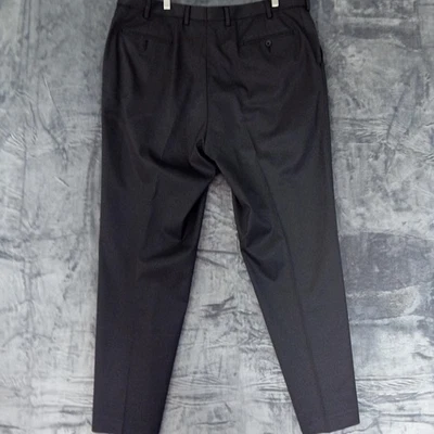 Pantalones de vestir Izod para hombre 38x32 a rayas frente plano elástico trabajo mezcla de poliéster Foto 1 de 4