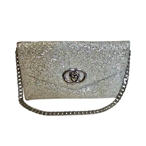 Women's Sparkiling Belt Clutch Purse Bag - Picture 1 of 3