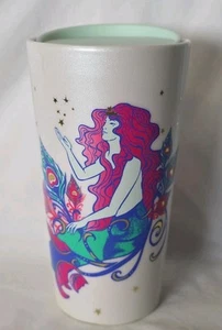 Starbucks 2024 Tumbler 12oz Siren Mermaid Peacock Keramik Tumbler Neuware - Bild 1 von 4