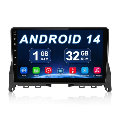 Für Mercedes Benz C-Klasse W204 S204 Android 14 Autoradio Apple Carplay GPS AHD - Bild 1 von 4