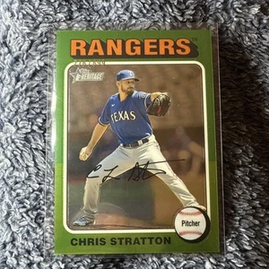 2024 Topps Heritage High Number Chris Stratton Cromo/699 #430 Texas Rangers🔥 - Imagen 1 de 3