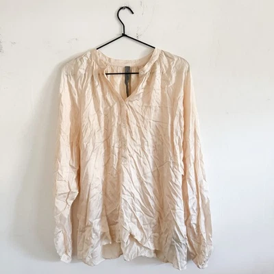 Blusa Raquel Allegra Crema Pop Over Sedosa 0/S Foto 1 de 4