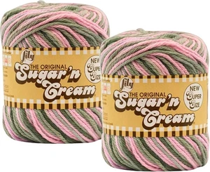 Sugar'N Cream Yarn - Ombres Super Size-Pink Camo Pink SS #19920  - Picture 1 of 2