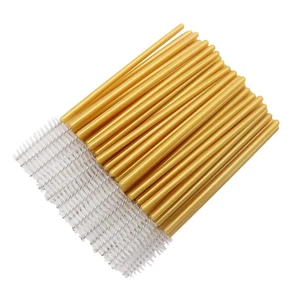 300 Einweg Mascara Stäbe für Wimpernverlängerungen - Gold/Weiß - Bild 1 von 7