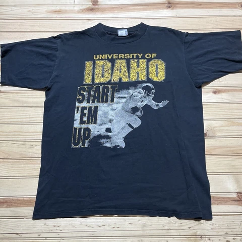 Vintage University of Idaho Vandals Football Start Em Up Shirt Size Large Cover