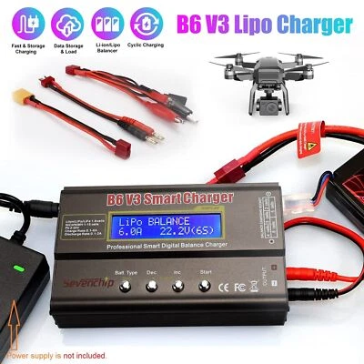 B6 V3 Lipo Smart Battery Balance Charger Discharger 80W 6A For RC Toys NIMH LiHV - Image 1 of 4