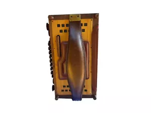 Steirische Harmonika Bassbodenleder Variante 1 + Ledereinsatz, hellbraun - Bild 1 von 7