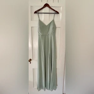 Birdy Grey Chiffon Light Sage Green Formal Bridesmaid Dress Excellent Condition - Picture 1 of 4