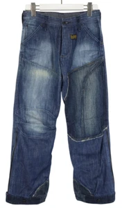 G-STAR S.C. Concept Elwood Jeans Uomo W29/L32 Loose Relaxed Blu Con Gambe Zip - Bild 1 von 8