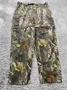 Vtg Remington Pants Men Medium Realtree Hardwoods Camo Cargo Convertible Hunting - Picture 1 of 11