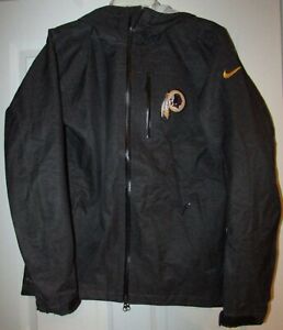 NFL Washington Redskins Team Issued Full Zip Rain Jacket by Nike Storm-Fit Sz S
