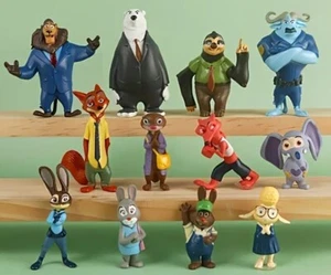 Zootopia ~ 12 pcs ~ Animals Action Figure ~ Sloth ~ Judy Hopps ~ Flash ~ Nick - Picture 1 of 3