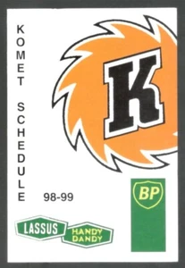 1998-99 Fort Wayne Komets IHL Hockey Schedule !!! Wendy's - Picture 1 of 1