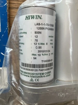Actuador lineal HIWIN LAS-1-1-70-12GE Foto 1 de 3