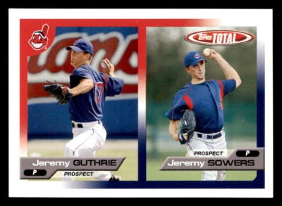 2005 Topps Total #709 Jeremy Guthrie/Jeremy Sowers Cleveland Indians Foto 1 de 2