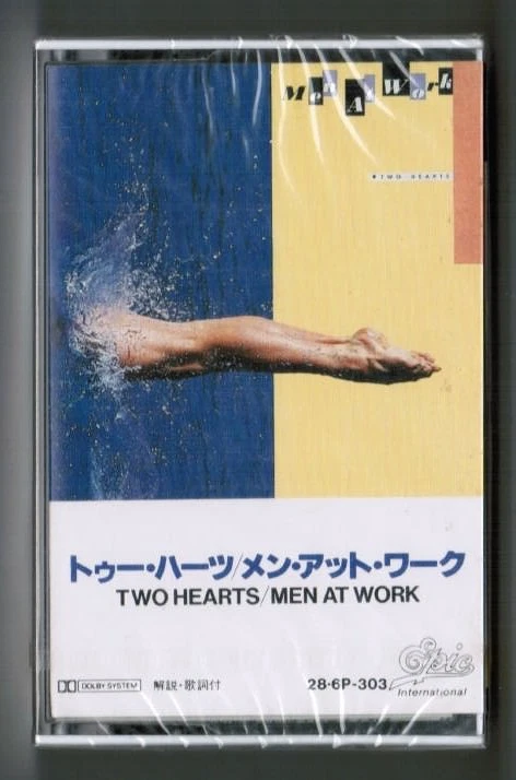 Sealed MEN AT WORK Two Hearts JAPAN CASSETTE 28.6P-303 1985 issue  Free S&H/P&P - Image 1 of 4