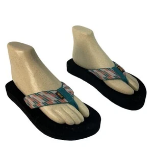 Sandalia Tanga Plataforma Estampado Tribal Teva Mujer Talla 8 - Usada - Imagen 1 de 8