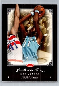 2005-06 Fleer Greats of the Game Bob Mcadoo Braves #4 HOF - Picture 1 of 2