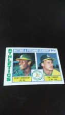1984 Topps - Team Checklist #156 Rickey Henderson, Tim Conroy (RC-Baseball