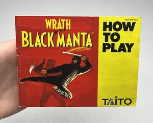 Nintendo NES Wrath of the Black Manta Originalhandbuch *authentisch* *Verschleiß* - Bild 1 von 4