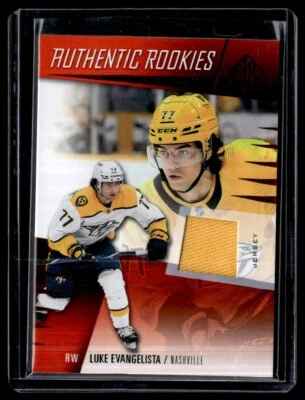 2023 Upper Deck SP Game Used Authentic Rookies Jersey Luke Evangelista #223 RC - Image 1 of 2