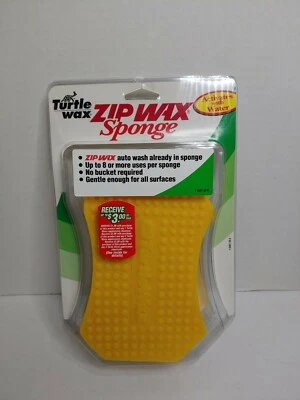 Turtle Wax Zip Wax Sponge just add water!! Car Or Truck Wax On Wax Off (C1) - Image 1 of 2