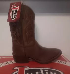 Justin Boots Cattle Brown Buffalo 2254JR - Picture 1 of 2