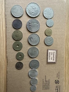 Full Set. 18 coins. from 1935 to 1980. Turkiye Cumhuriyet Coins. - Picture 1 of 8
