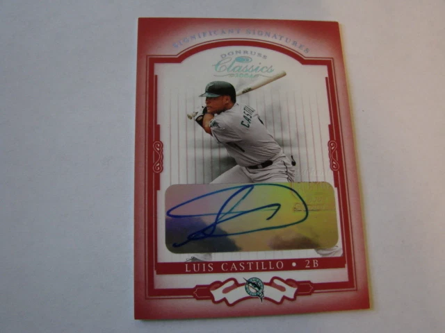 2004 Donruss Classic # 127 Luis Castillo Autograph / Signed card Marlins (B50) - Image 1 of 1