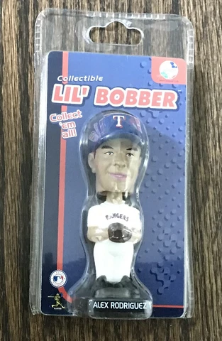 Alex Rodriguez Lilβ Bobber Rare Mini Bobblehead 3 1/2β Sealed In Package Cover
