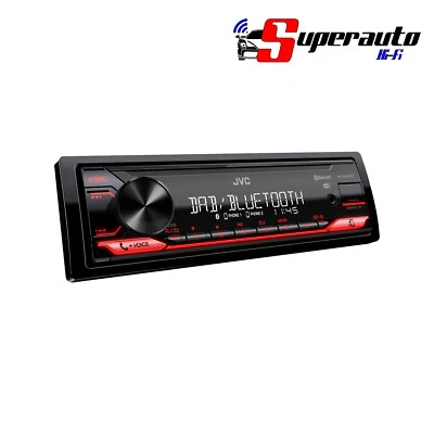 Autoradio JVC KD-X282DBT Bluetooth USB FLAC DAB + AUX Tecnologia K2 - Immagine 1 di 3