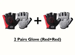 New Combo 2 Pair Pearl izumi Unisex Cycling Sports Half Finger Gloves MTB Bike  - Picture 1 of 22