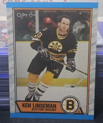 89-90 O-Pee-Chee Ken Linseman 🚨🚨🚨 Boston Bruins  - Image 1 of 2