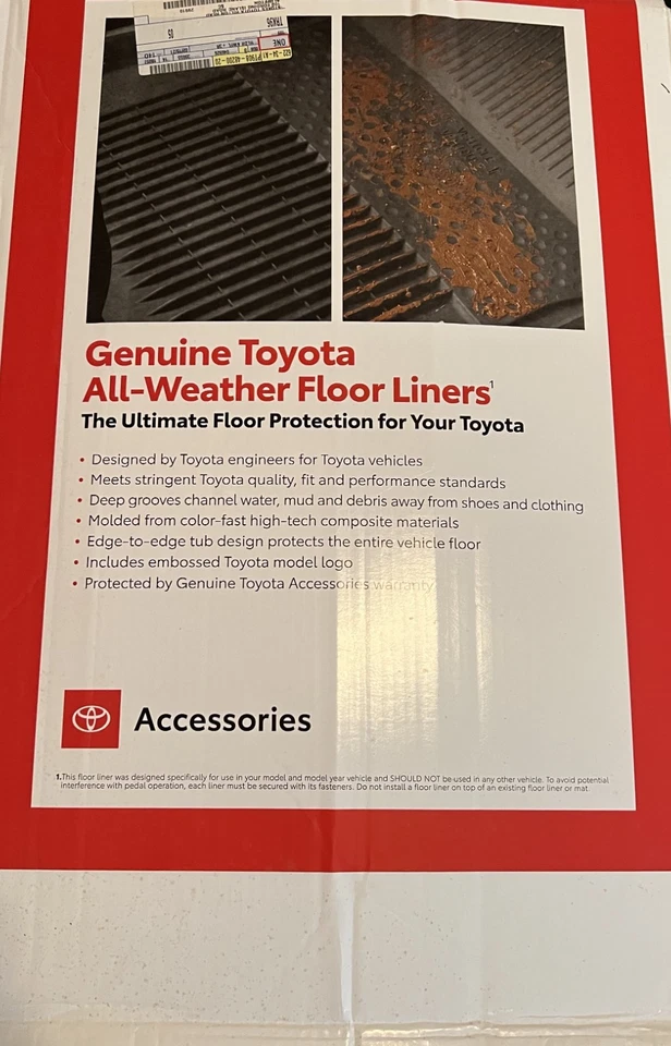 Alfombrillas originales Toyota Highlander (PT908-48200-20) (NUEVAS EN CAJA) Foto 1 de 4