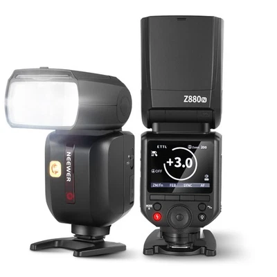 NEEWER Z880-ND Flash for Nikon, 76Ws HSS, 3000mAh, Modeling Lamp - Image 1 of 4