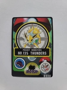Jolteon No.135 Pokemon Sealdass Sticker Nintendo Bandai 1997 Japanese - Picture 1 of 2
