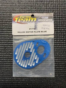 Vintage RC TEAM ASSOCIATED 1770 FT Milled Motor Plate Blue RC10 B4 T4 SC10 - Picture 1 of 1