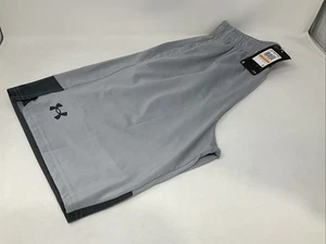 Under Armour Men's Elastic Waist Stretch Train Shorts Grey Small - Picture 1 of 3
