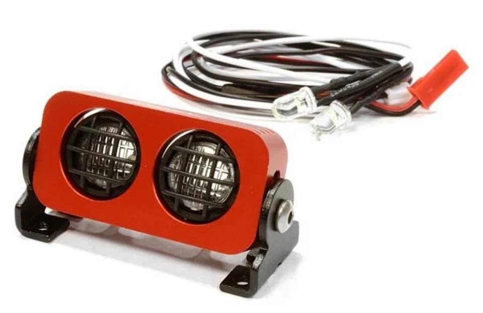 Integy C25449 Red Realistic Spot Light Set (2) LED for 1/10, 1/8 & 1/5 Scale - Image 1 of 1