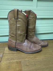 Laredo Cowboy Boots Size 6.5UK Brown Leather Distressed Quality Uppers Soles - Picture 1 of 12