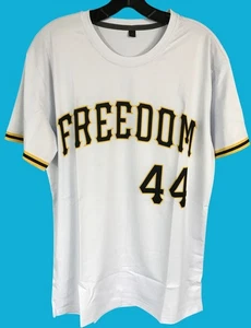 UNBRANDED Mens Freedom 44 Royal White Short-Sleeve VGC Polyester- Medium - Picture 1 of 6