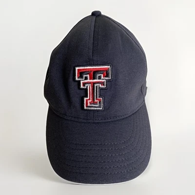 Texas Tech Red Raiders Hat Cap Under Armour Strapback Black Vented NCAA Football - Image 1 of 4