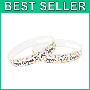 Bulk Multi Ribbon Wristbands - Cancer Support - Picture 1 of 6