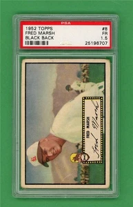 1952 Topps #8 Fred Marsh ** CENTERED * PSA FR 1.5 * STL Browns old baseball card - Picture 1 of 2
