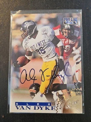 Alex Van Dyke 1996 Classic Pro Line GOLD Rookie Auto #/250 New York Jets - Image 1 of 2