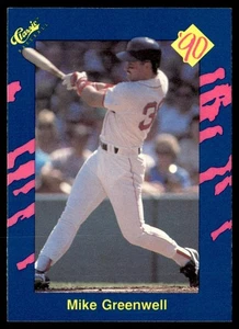 1990 Classic Blue Mike Greenwell Boston Red Sox #47 - Picture 1 of 2